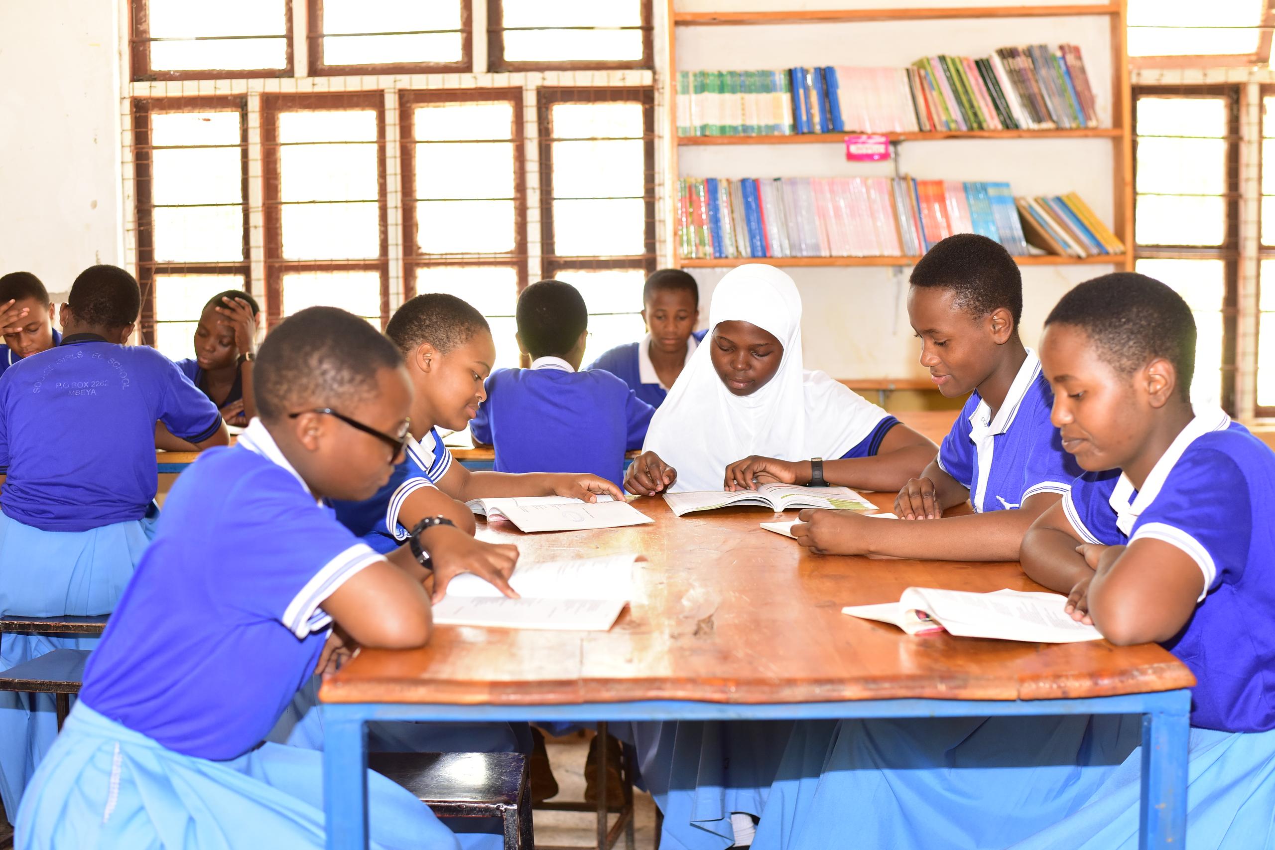 Quiet Study and Research in the School Library